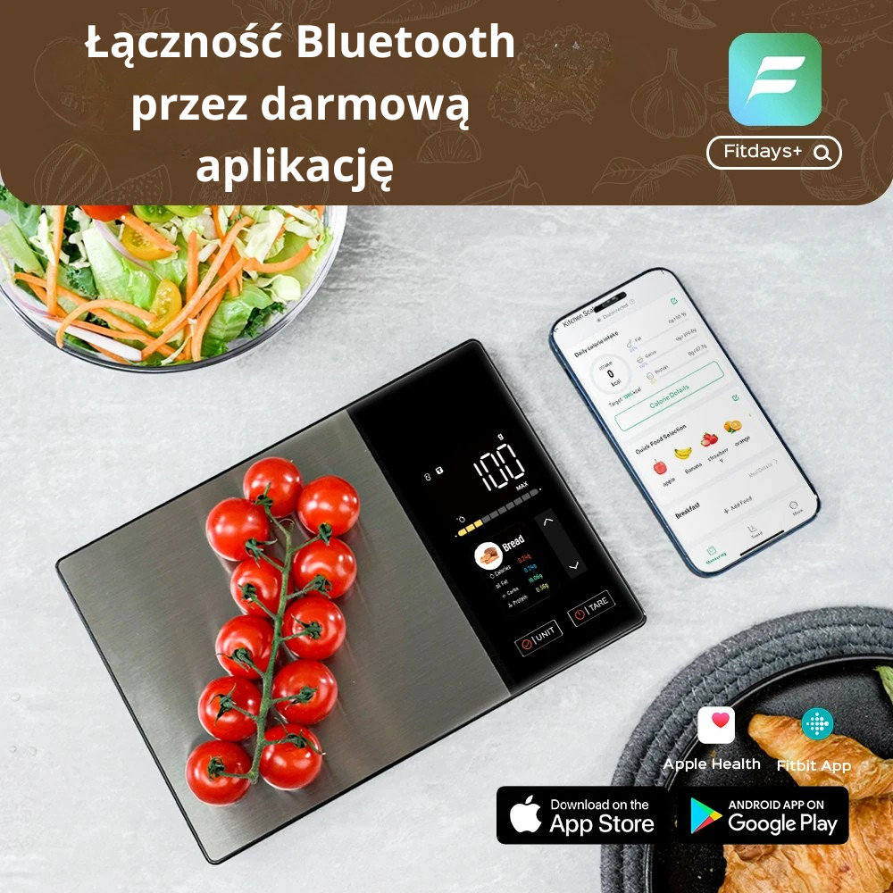 MakroWaga™ – Inteligentna waga kuchenna z analizą kalorii i makroskładników