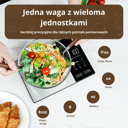 MakroWaga™ – Inteligentna waga kuchenna z analizą kalorii i makroskładników